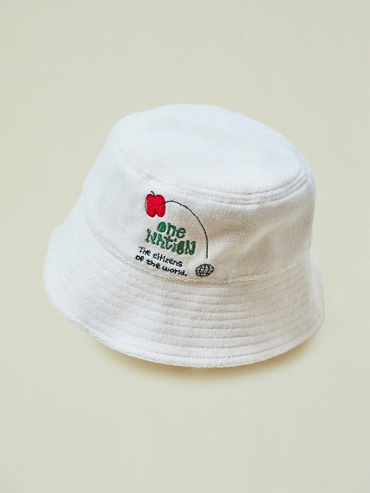 Terry Bucket Hat Cream (Apple)